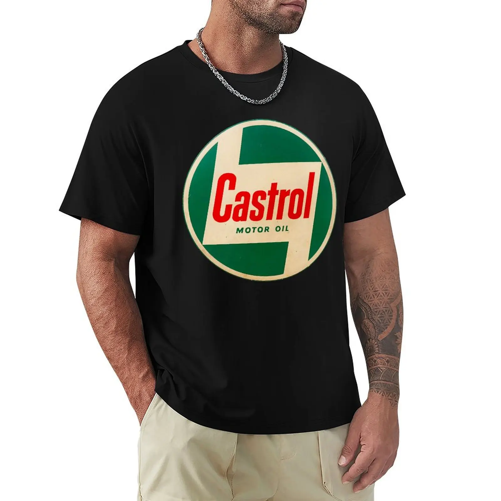 

logo Castrol T-Shirt sports fans customs design your own mens big and tall t shirts