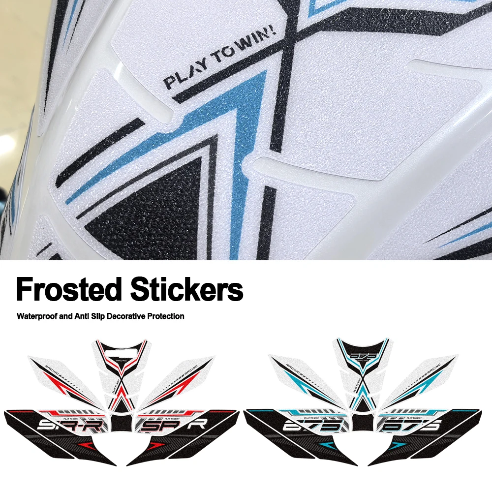 For 675SR-R 675SRR 675 SR R 675SR New Motorcycle Tank Pad Frosted Sticker Protection Decals Accessories