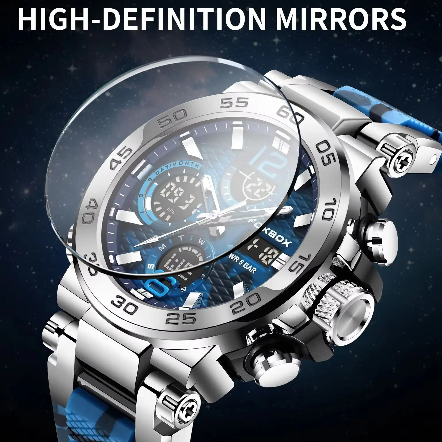 

LIGE Digital Men Military Watch 50m Waterproof Wristwatch LED Quartz Clock Sports Watch Male Big Watches Men Relogios Masculino