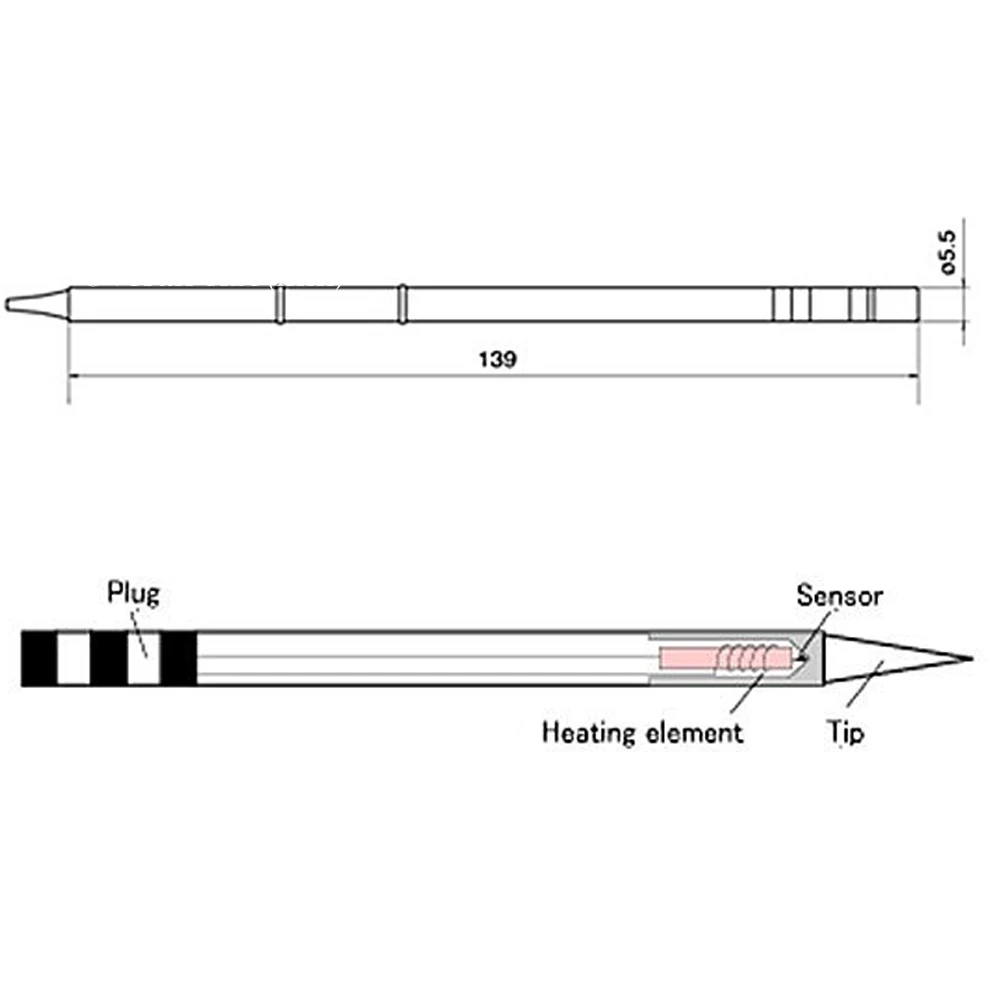 T12 Serie di Saldatura Punte di Ferro per Hakko T12 Maniglia Led di Vibrazione Interruttore Regolatore di Temperatura FX951 FX-952