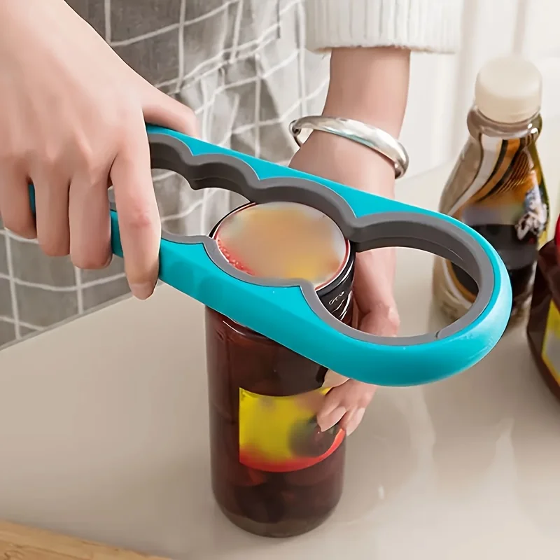 Multifunctional Plastic Bottle Opener Anti-Slip Artifact B ottle Cap Creative Can Lid Twister 4-In-1 Lid O pener C an O pener