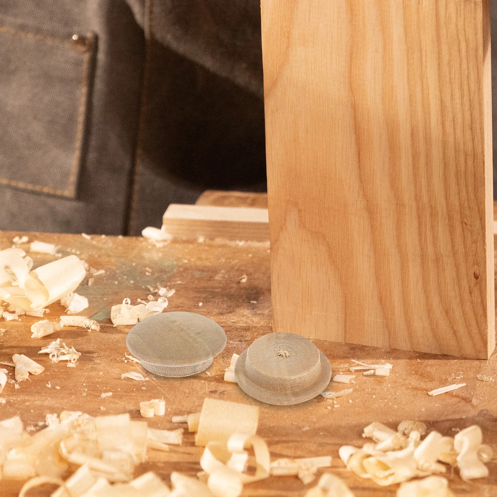 

100 Pcs 35mm Wooden Covers Furniture Button Hole Plugs Stairs Cabinet Electric Wooden Plugs For Holes Box Decorative