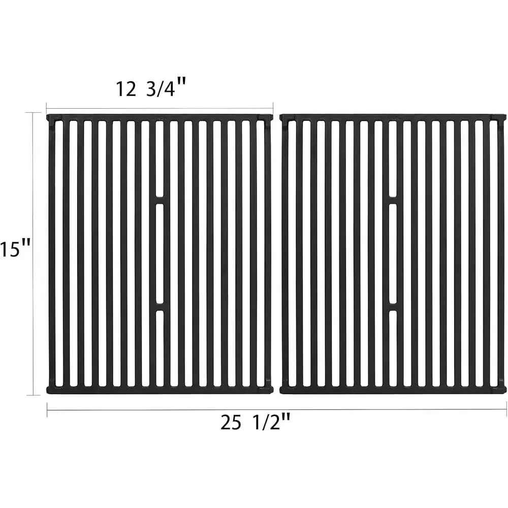 Heavy Duty 15 Inch Cast Iron Grill Grates Replacement Broil King Gas Grills Models 9453 9865 1155 4551 6666 Compatible Cooking