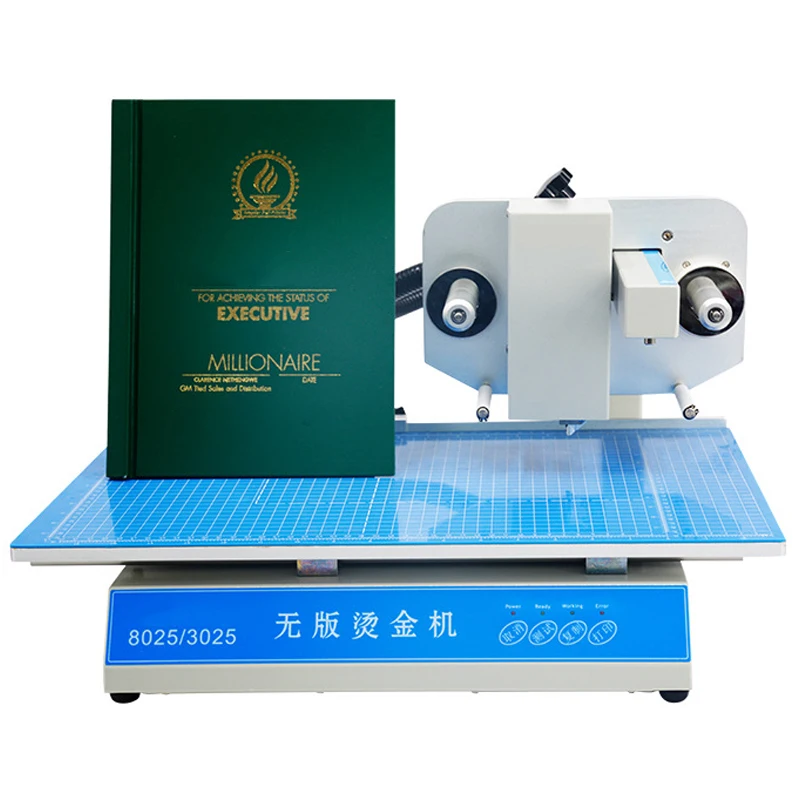 57*250MM Working Range AMD-8025 Digital Flatbed Cold Foil Stamping Printer Machine For Color Business Card Printing