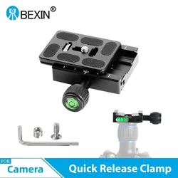 BEXIN QR60 Camera Quick Release Clamp Tripod Photography Quick Release Plate Clamp Mount Adapter for DSLR Arca Swiss Camera