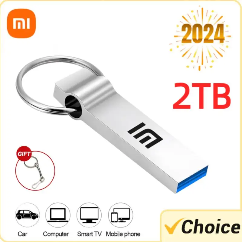 ​Xiaomi U Disk 2TB 1TB USB 3.0 Type-C Interface Usb Drive SSD Mobile Phone Computer Mutual Transmission Portable USB Memory