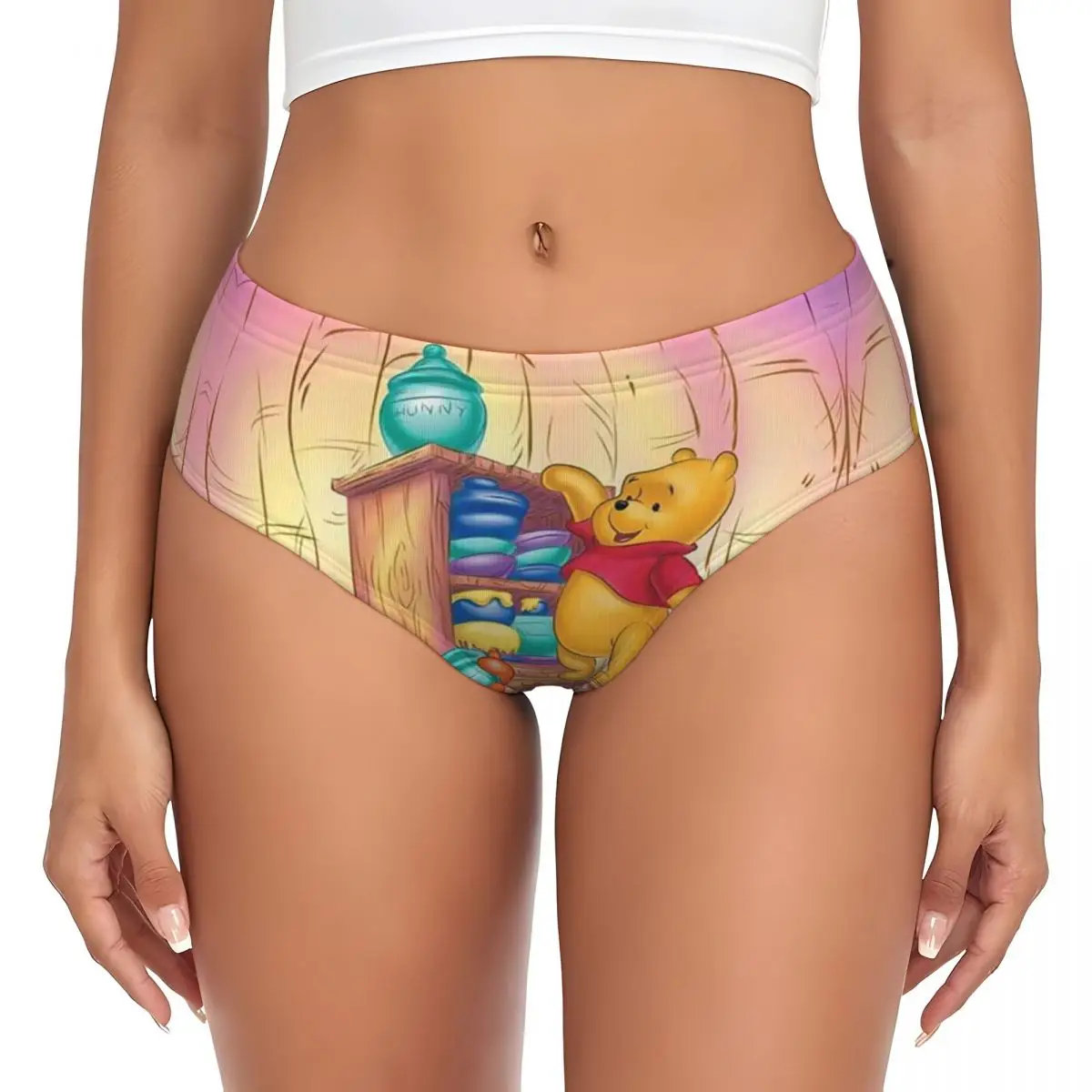الرسوم المتحركة النسائية المخصصة ويني ذا بوه سراويل داخلية مريحة
