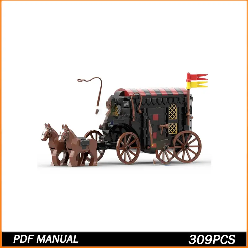 

Spot MOC-127645 сборка мелких частиц, строительные блоки, средневековый замок, набор кареток, модель игрушки