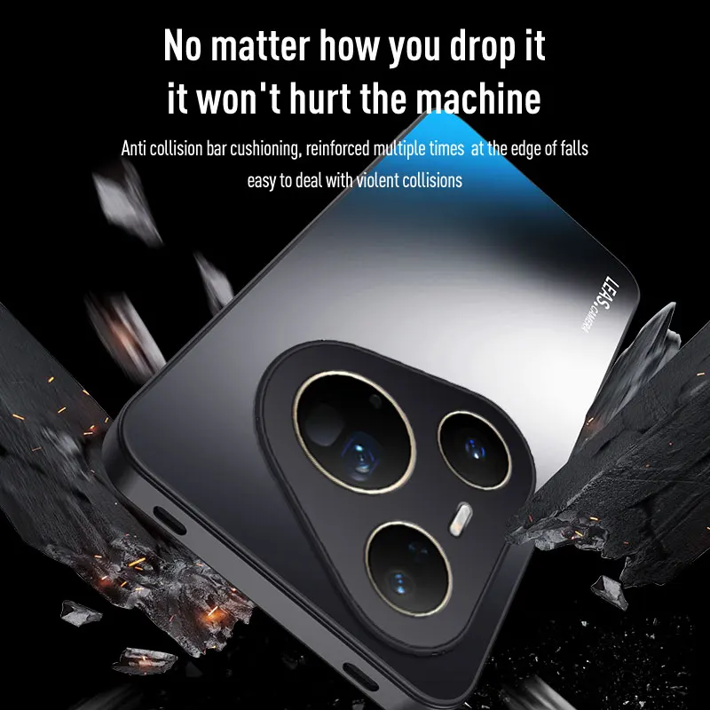 Huawei Pura 80 70 Ultra Pro Plus P60 P50 P40 P30 Pro用 高級AGフロストソフトマット फोनケース 耐衝撃保護バックカバー