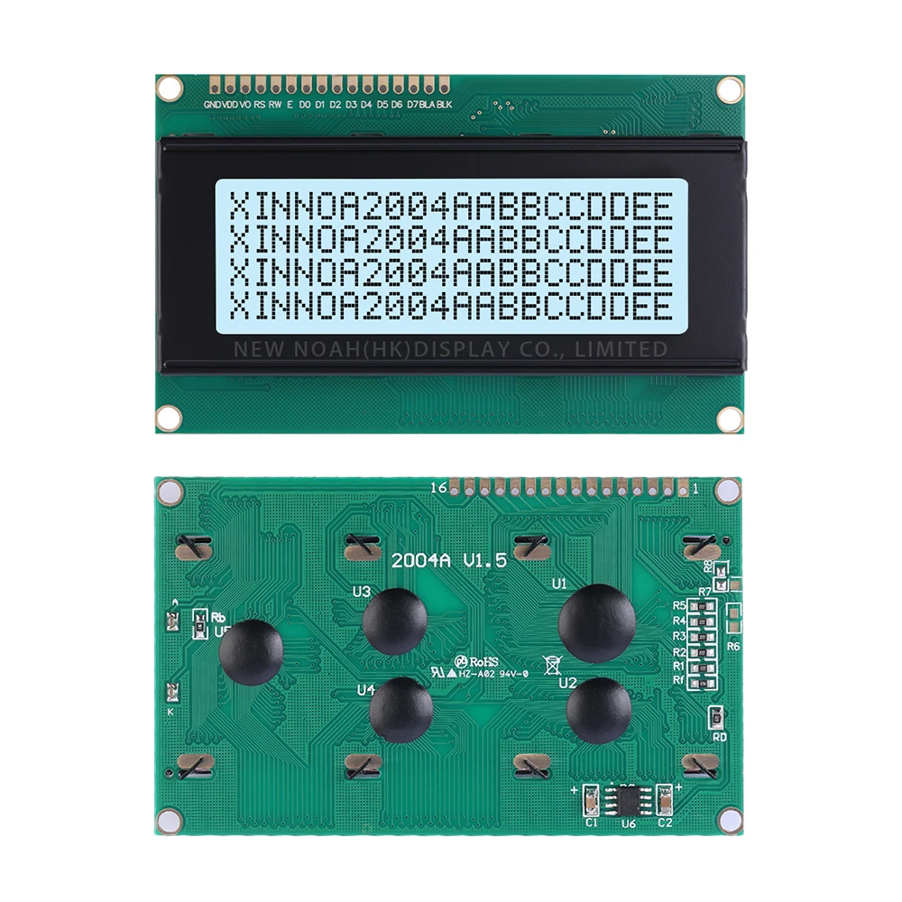 Gray Film Black Letters 2004A 3.3V Character LCD Module 4*20 4X20 4002 Controller ST7066U Equipped With Built-In LED Backlight