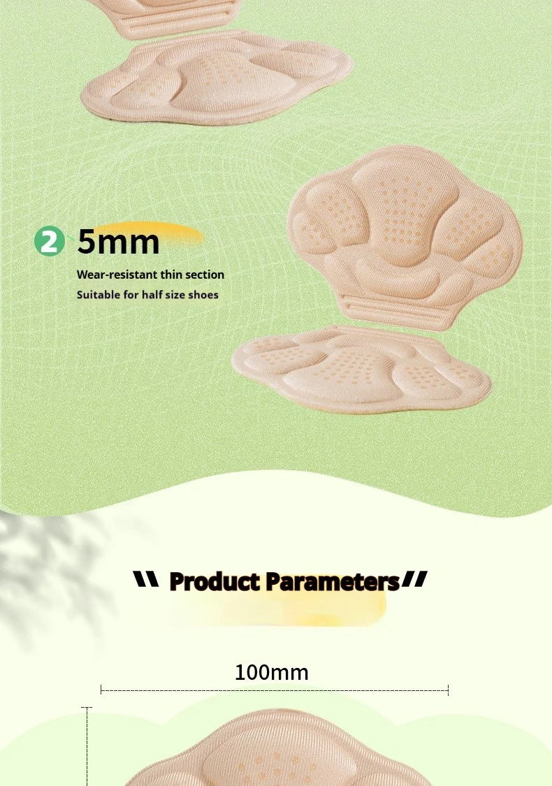 Fersengriffe für Schuhe mit losen Fersen, Fersenkissen, Anti-Blasen-Ferseneinlagen, Schuhgrößenverkleinerer, Ferseneinlagen für Sneaker und High Heels – Detail 10
