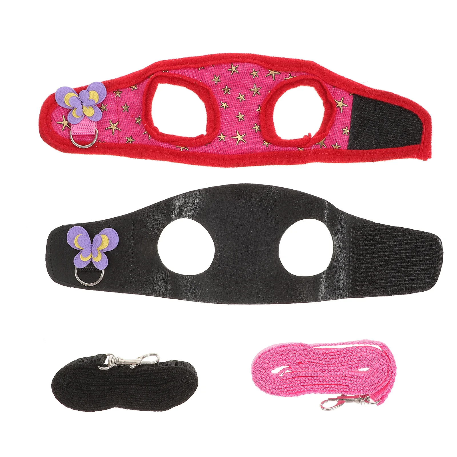 

2 set Small Animal Harness Breathable Pet Chest Belt For Hamster Walking Jogging Outdoor Traction Strap Pet Accessories