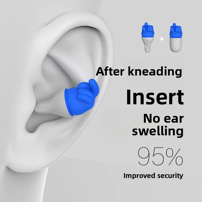 New Sound Insulation Earplugs Sleep Super Anti Noise Earplugs Soft Comfortable No Ear Pain Anti Snoring Tool
