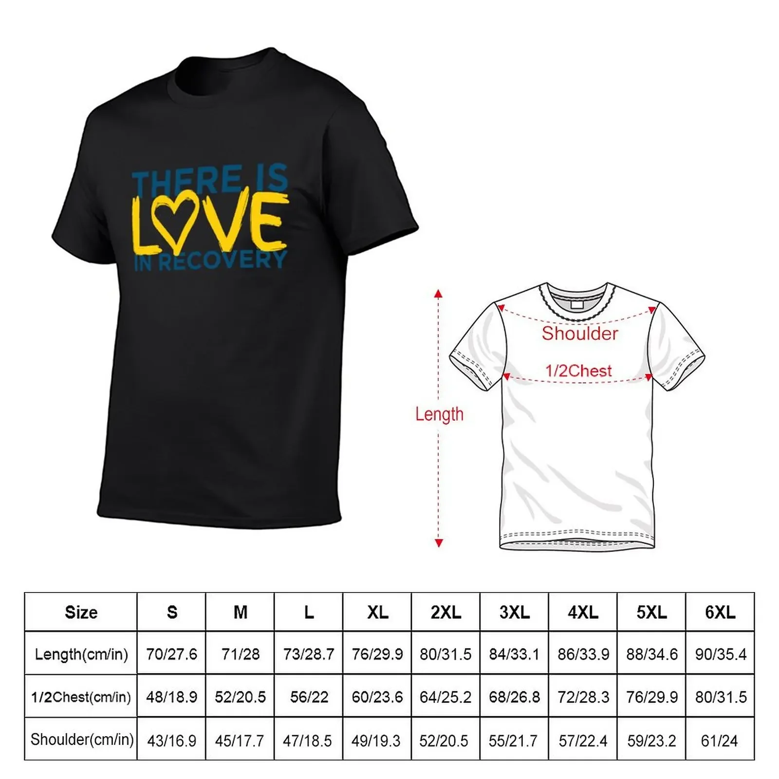 There is Love in Recovery T-Shirt anime t shirts oversized anime street wear mens clothes