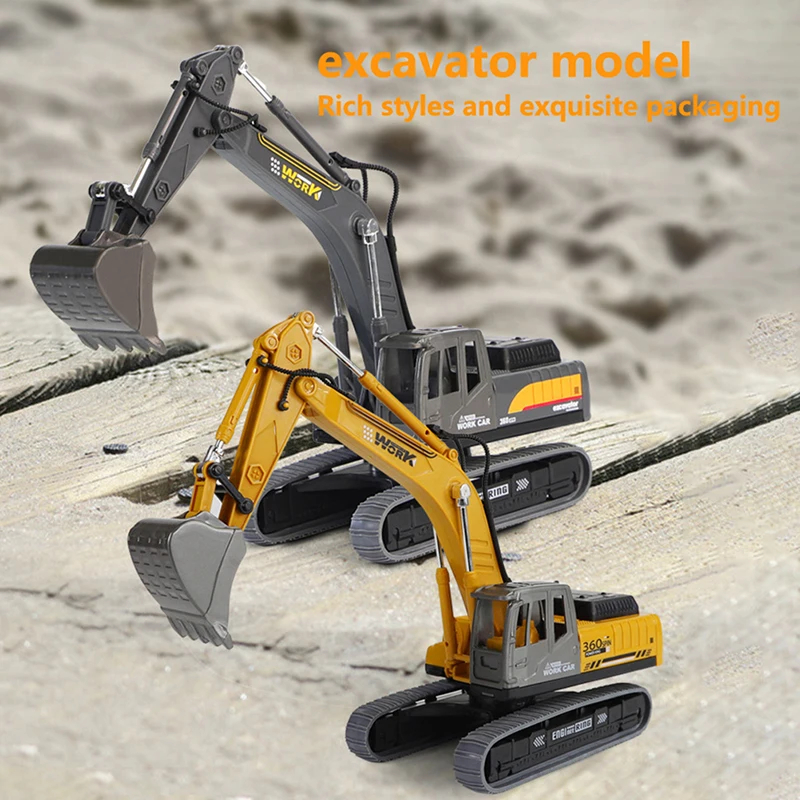 Inertia Excavator Model Engineering Vehicle Children Toy Gift