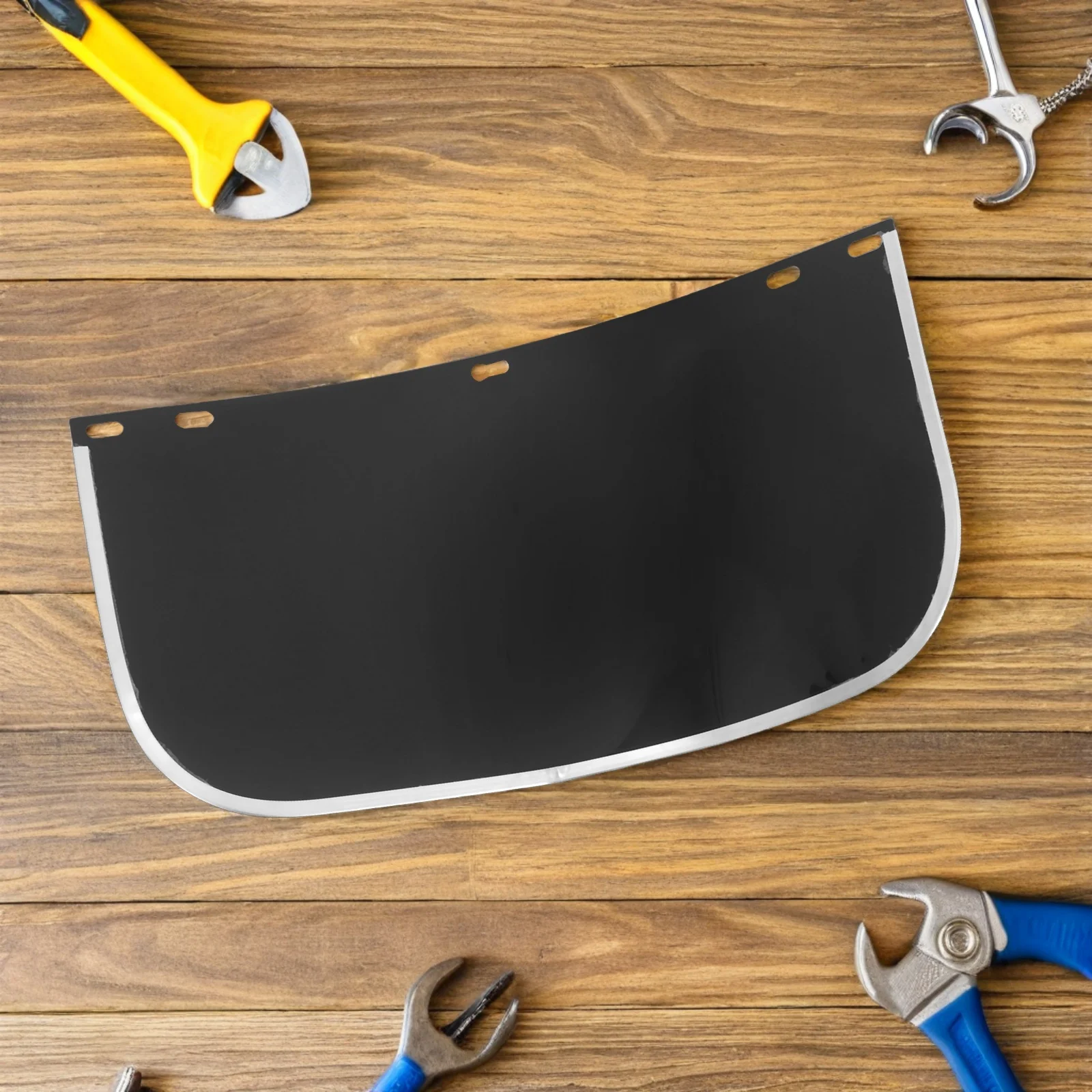 6 قطع من قناع الوجه الآمن للحام، عدسة بديلة، درع شفاف مضاد للضباب، غطاء حماية مقاوم للصدمات للطحن