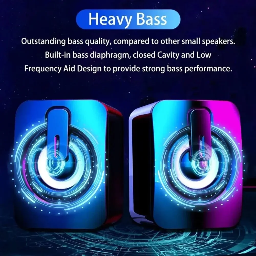 Mini Speaker For Computer PC Laptop Desktop Caixa De Som Sound Box Music Audio System Column Coluna Stereo Set Bocina Acoustics﻿
