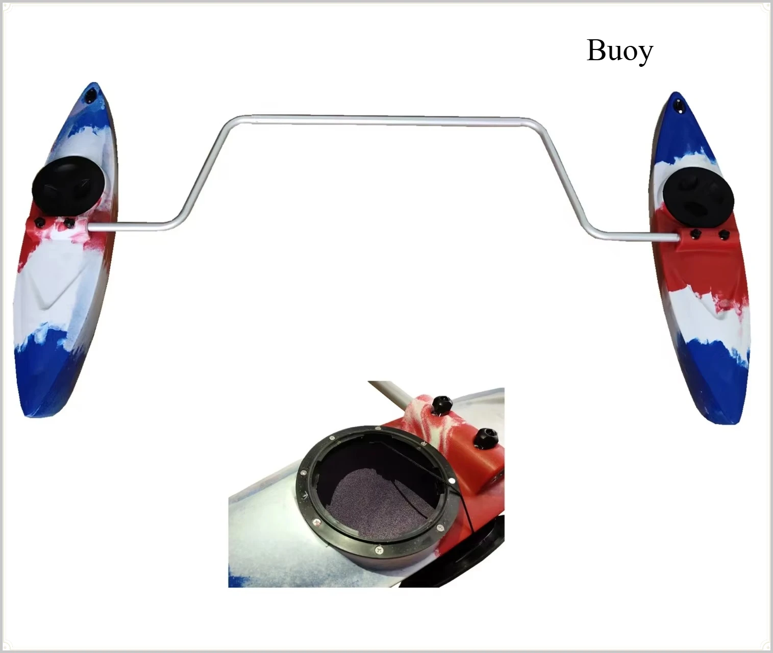 Kayak Plastic Stabilizer Floats Balance Buoyancy Tank SUP Auxiliary Balance Float Accessory  Anti-tip Stabilizing Buoy