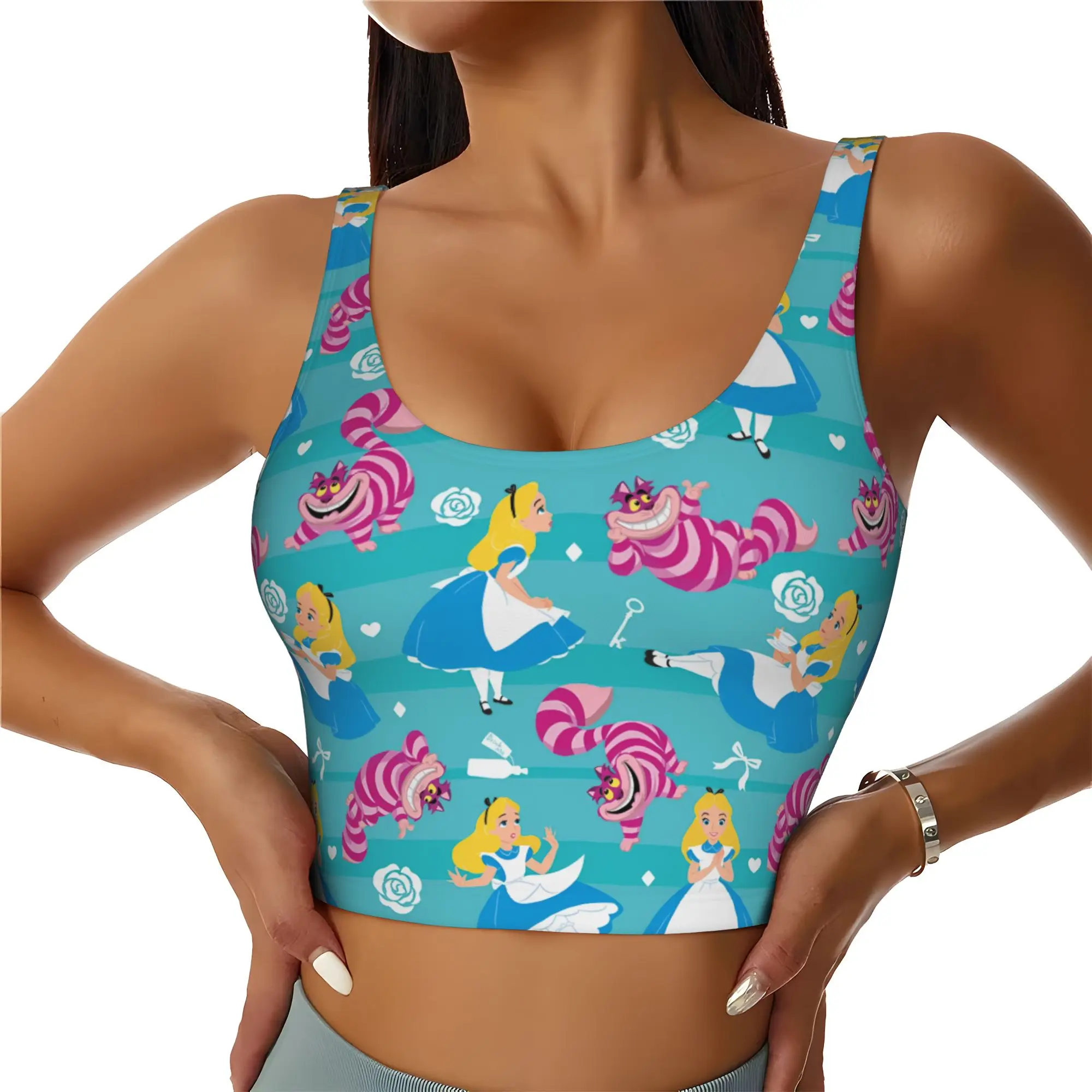 sutia-esportivo-personalizado-alices-anime-wonderlandes-para-mulheres-top-de-yoga-de-alto-impacto-com-estampa-de-gato