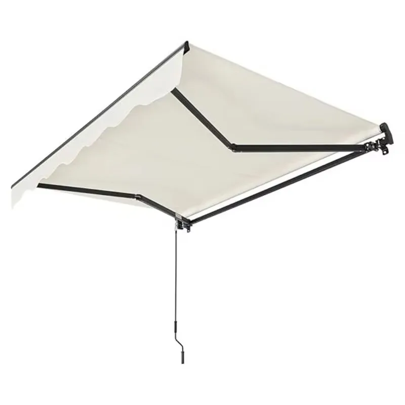 2026 Hot Product Waterproof Aluminum Frame Balcony Awning With Crank Handle Sun Protection Polyester Sail Material For Outdoor S