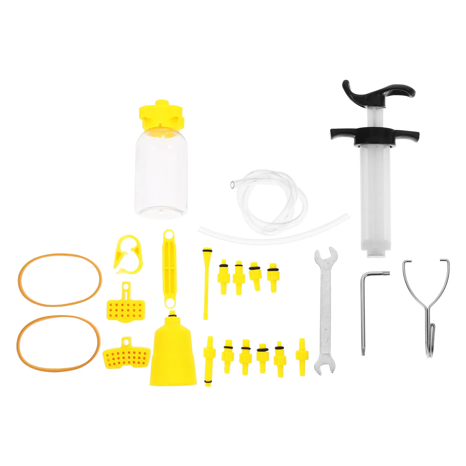 

1Set Bicycle Disc Brake Oil Bleed Tool Kit High Volume Hose Clamp Bike Brake Repair Tool for