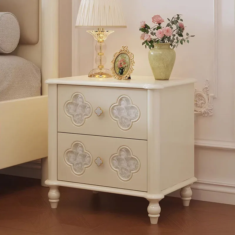 Luxury Bedroom Bedside Table Filing Cabinets Coffee Drawers Storage Nightstand Trendy Decor Mesa De