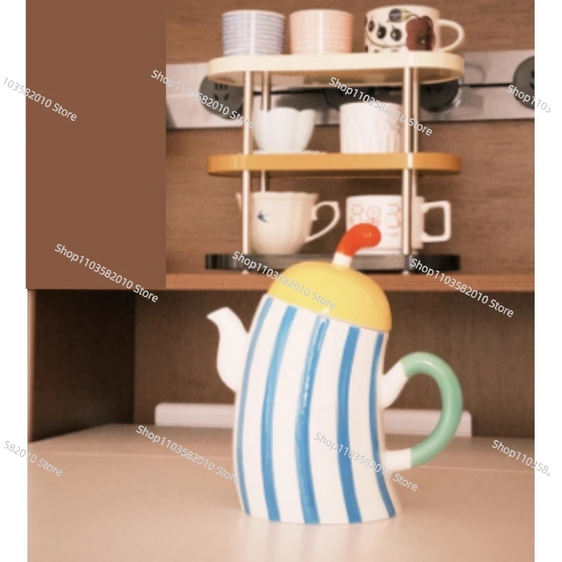Waist Pot Cold Kettle, Household High Value Ceramic High Temperature Resistant Large Capacity Ornament Creative Gift