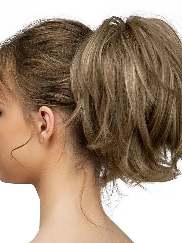 プレミアム合成diy爪留め式テールエクステヘアピース、パーソナルビューティーとスタイリングのためのファッショナブルなヘアピース