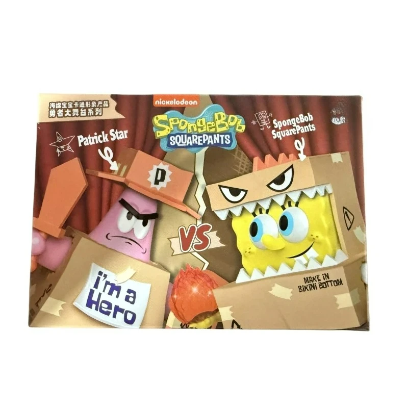 

6Pcs/Set Surprise Blind Box SpongeBob SquarePants Anime Character Model Figure Toy Tentacles Patrick Warrior Children's Gift