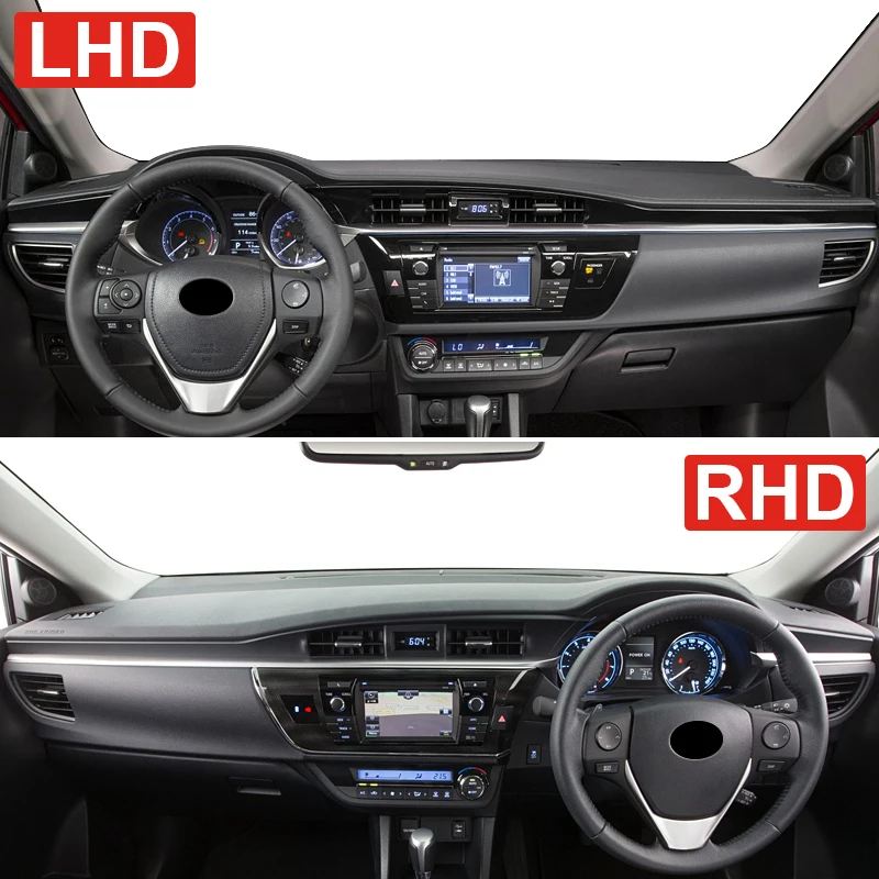 لتويوتا كورولا E180 2014 2015 2016 2017 2018 لوحة سيارة الشمس الظل غطاء أداة مكتب عدم الانزلاق وسادة الملحقات