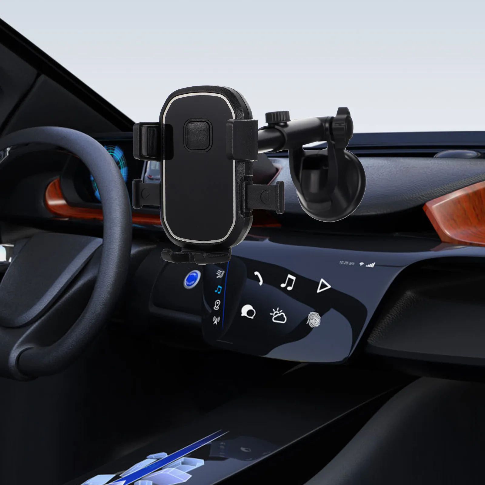 

Universal Suction Cup Phone Holder for Car Professional Grade Anti-Shake Design Reliable Mount for Long Term Driving Safety