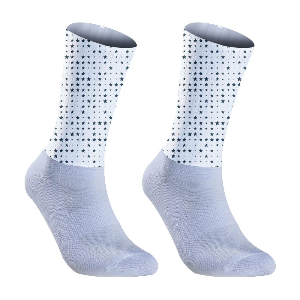 Chaussettes de compression de vélo pour l'extérieur, chaussettes de sport de course, chaussettes de cyclisme, nouveau, 2024