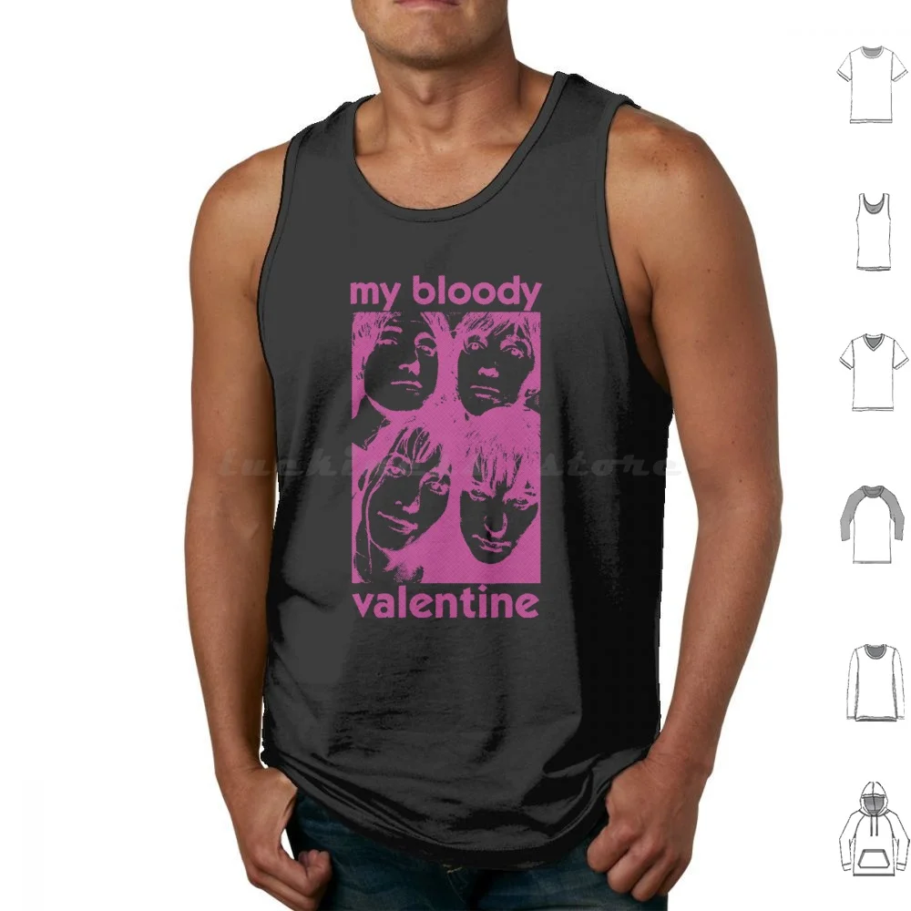 Untitled Fitted Scoop Tank Tops Print Cotton My Bloody Valentine Shoegaze Indie Slowdive Music Band Mbv 90s Cocteau Twins