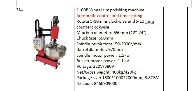 Easy to Operate Portable Wheel Polishing Machine Automatic Mirror Polishing Equipment Round Wheel Finishing Polishing Machine