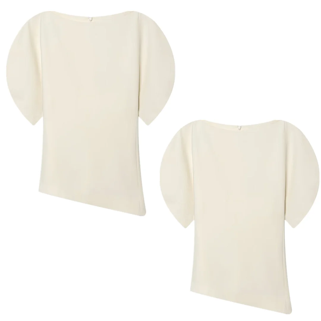 

Maxdutti French Office Ladies Elegant Loose Short Sleeved Shirt For Summer Shirts & Blouses Women's Clothes Shirts Tops