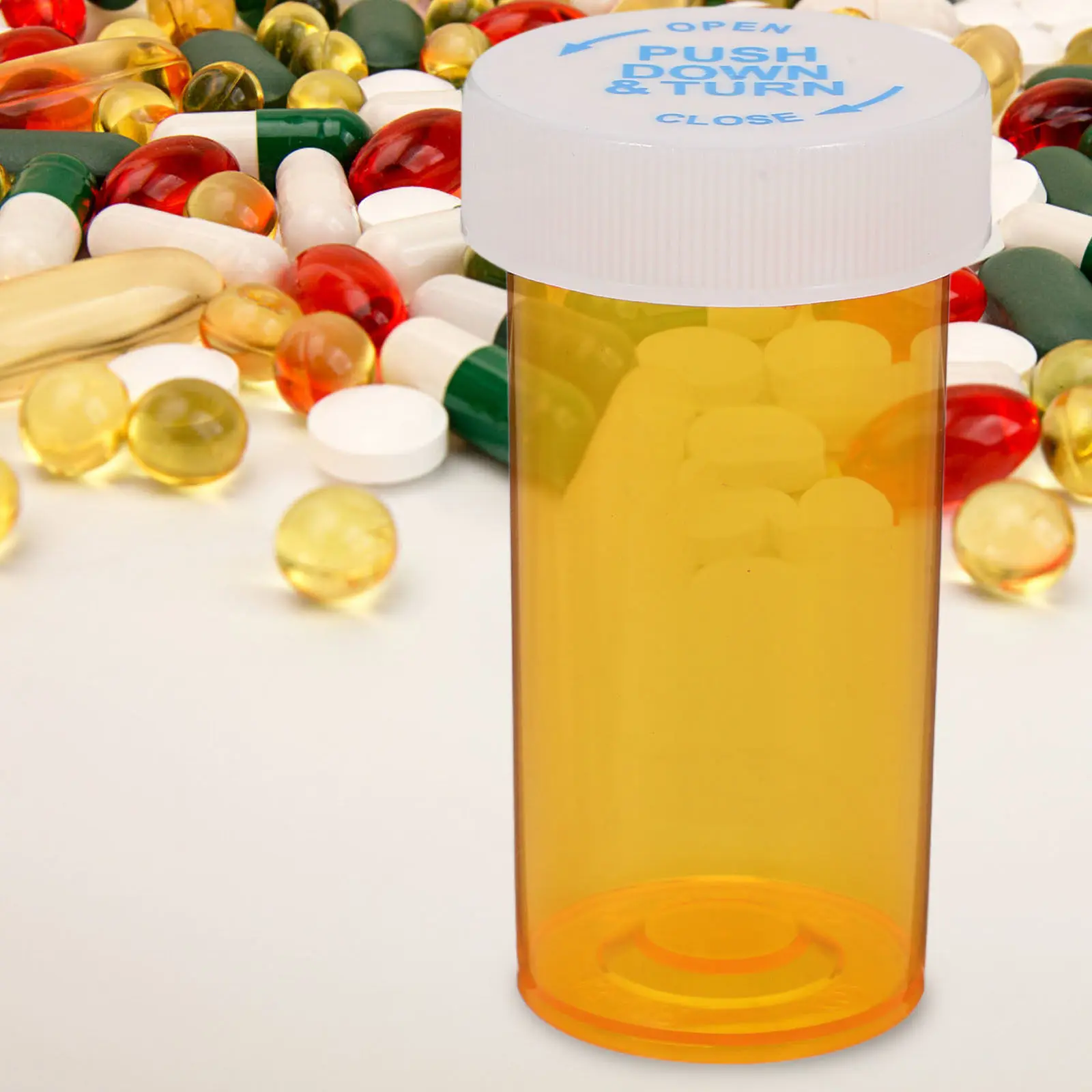 

25pcs Empty Medicine Bottles 13-Dram Travel Size Small Medicine Organizer Portable Pill Container For Health Care Outdoor