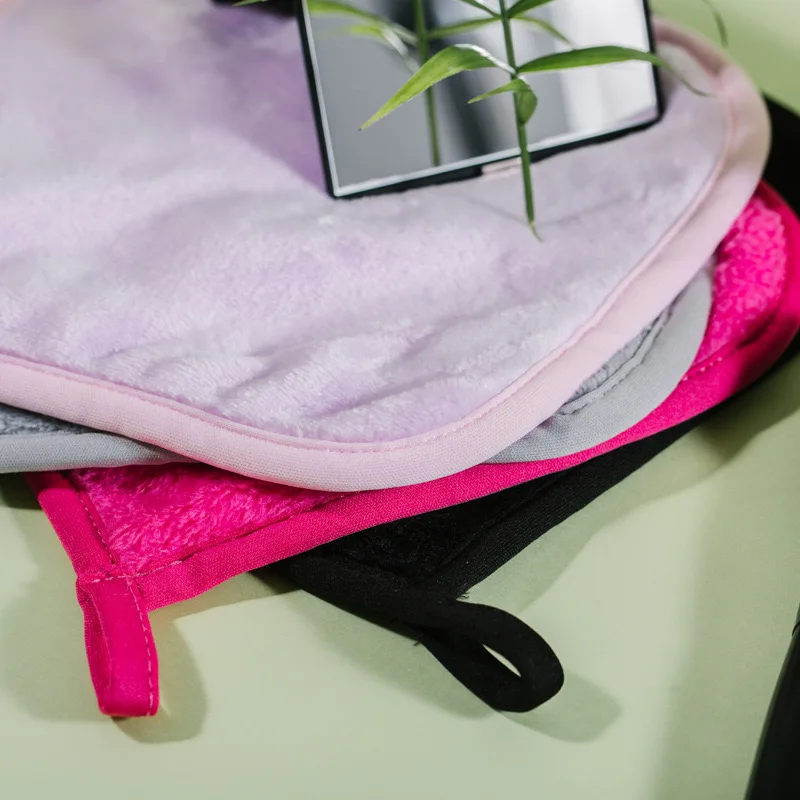 再利用可能なコットンメイク落としパッド,マイクロファイバーフェイスタオル,メイク落とし,フェイスクリーナー,クリーニングワイプ,スキンケア美容,1個