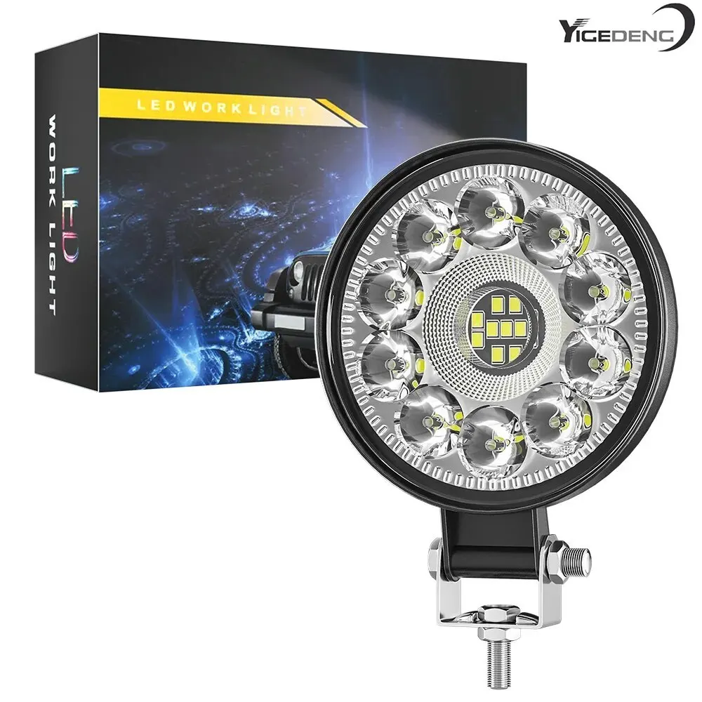 YIGEDENG-Car LED Work Light Private Model 3 Inch Round 21LED Floodlight Auxiliary Light Off-road Vehicle Modification Light