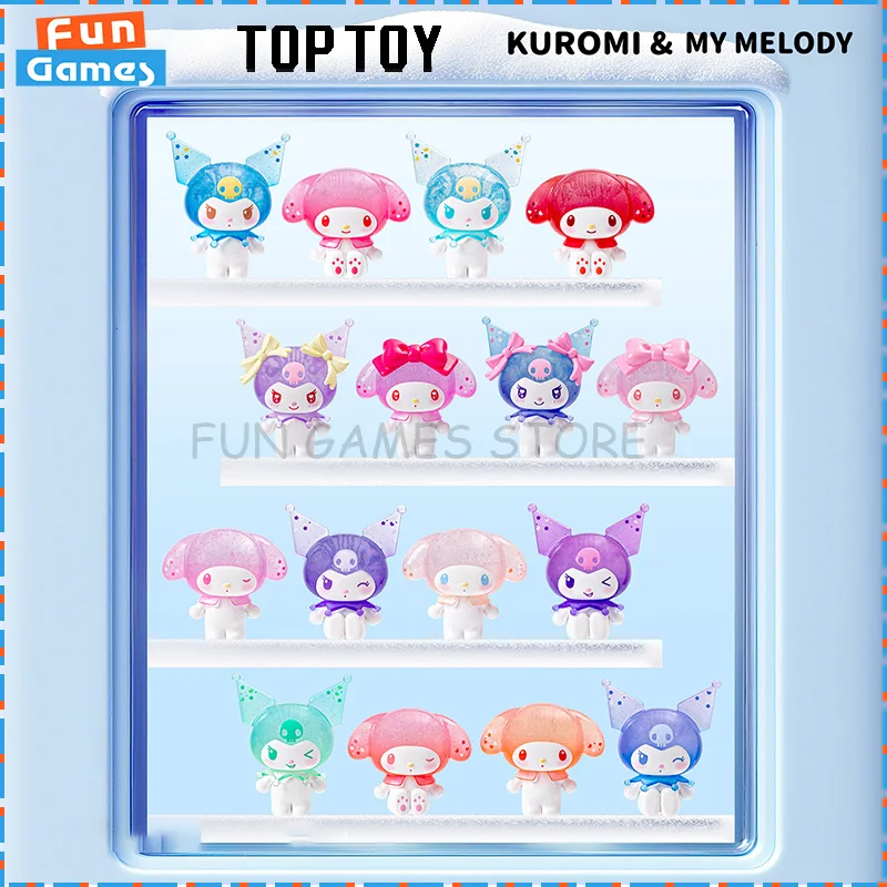 

2025 New TOPTOY Blind Box KUROMI & MYMELODY Series Mystery Box Anime Figure Custom Kawaii Collectible Ornament Toy Birthday Gift