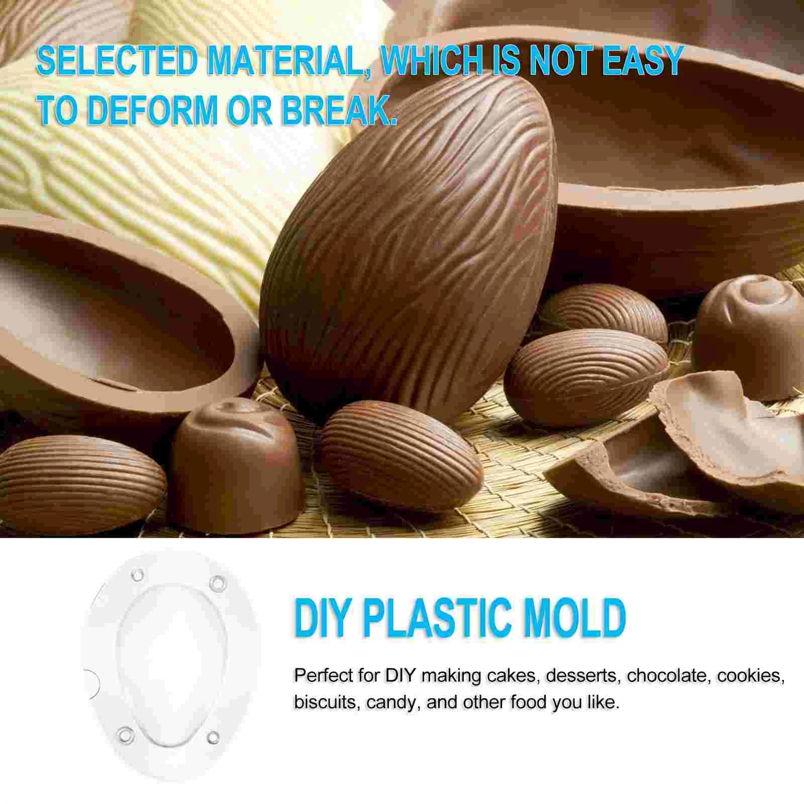 Mold Chocolate Dinosaur Egg Shape Pattern Baking Easter Food Plastic DIY Cake Fondant Casting