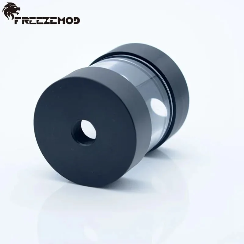 FREEZEMOD industrial cylindrical transparent water tank polycarbonate acid and alkali three holes. YSX-6PC