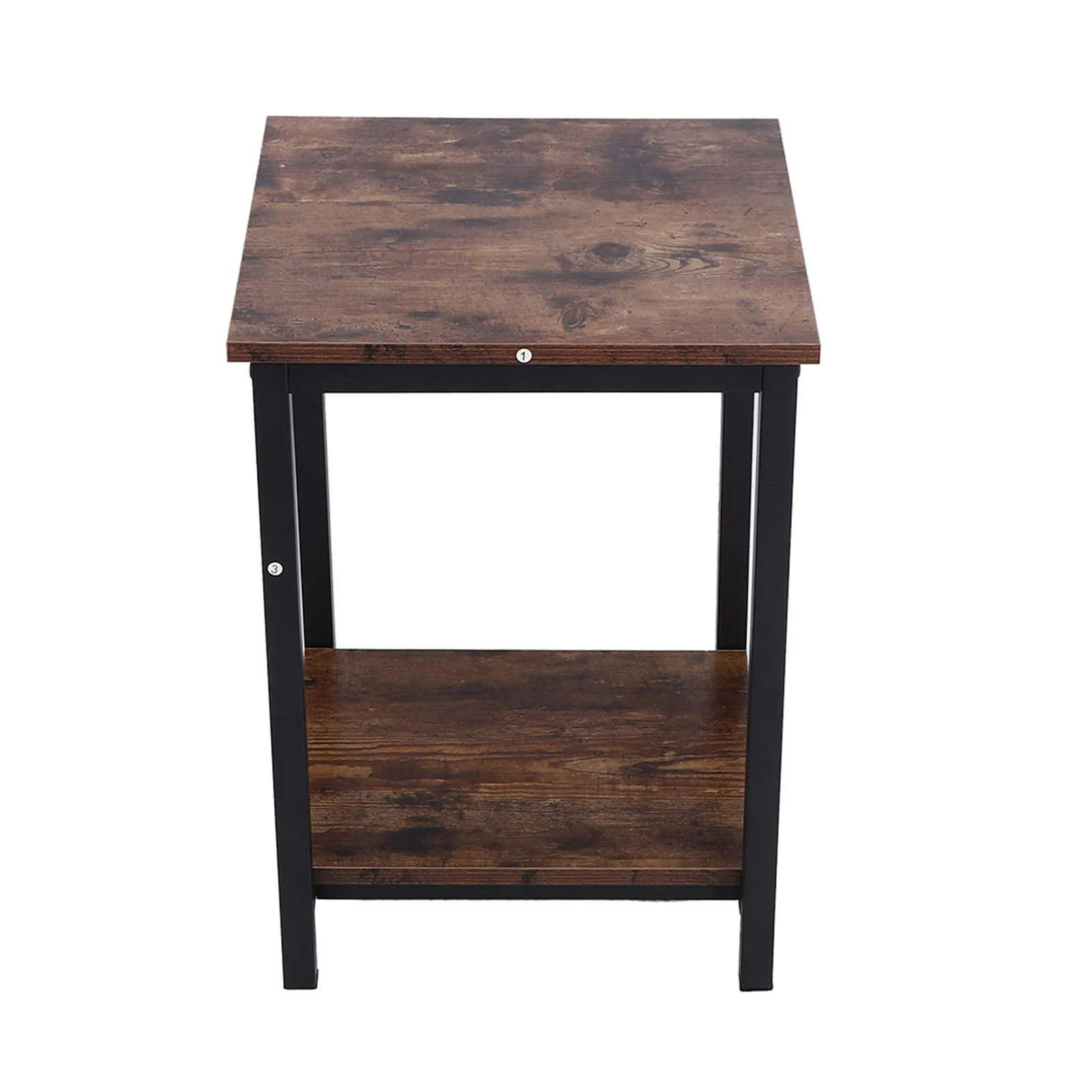 (Распродажа) Приставной столик Стол для гостиной Двухслойный шкаф для хранения Стол для спальни Товары для дома Журнальный столик в деревенском стиле