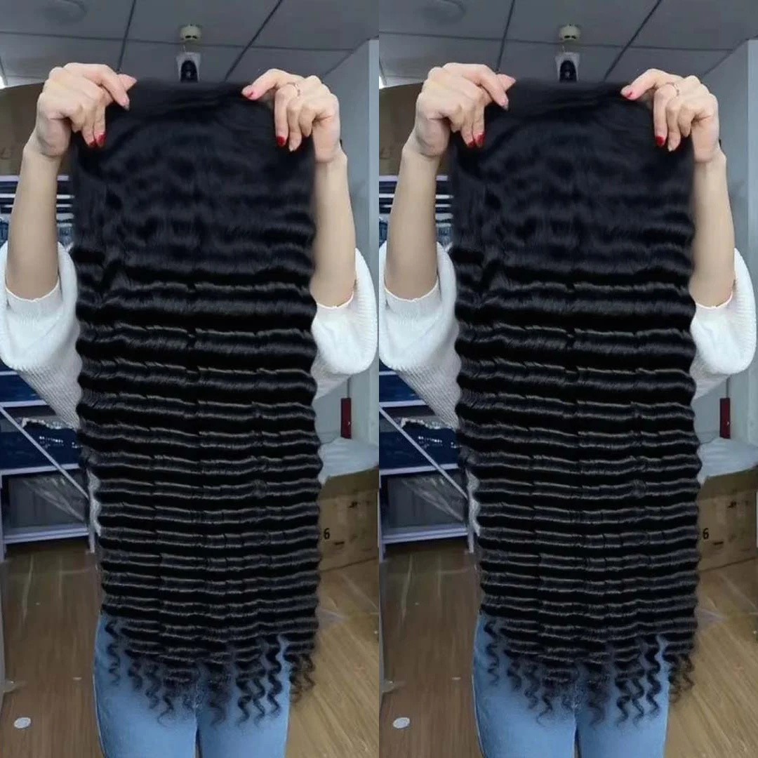 

Парик из натуральных бразильских волос с HD-кружевной передней частью 13x4/13x6, 18-42 дюйма, с эффектом свободных волн, глубоких кудрей и волнистых прядей, для женщин