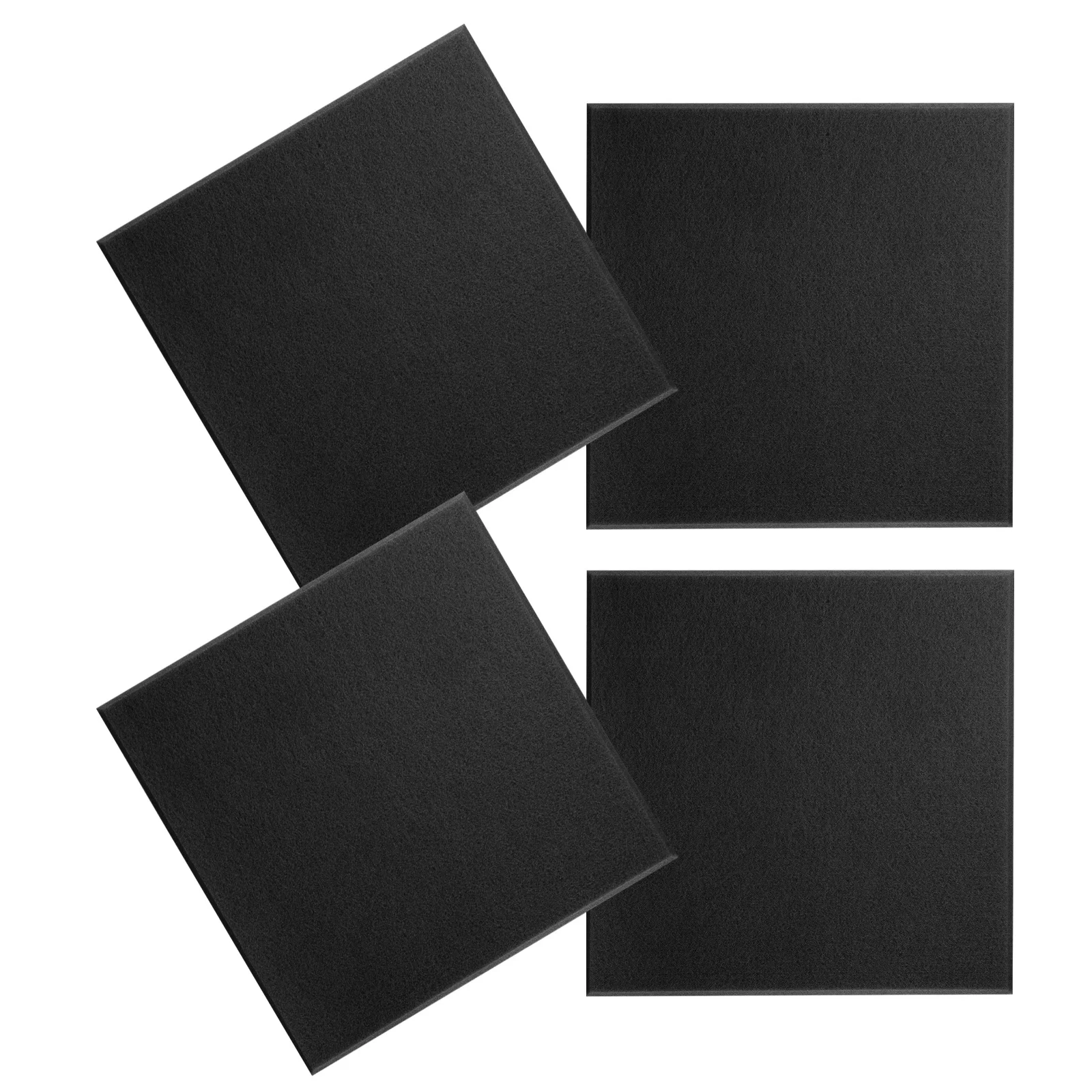 4 pçs placa de feltro macio quadrado telhas de memorando auto adesivo boletim adesivo placa de parede para o quarto escritório sala de aula telhas de parede de feltro