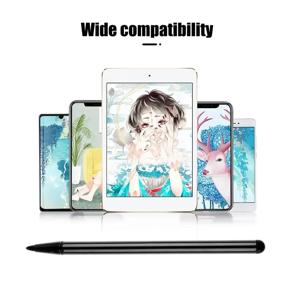 2 In 1 Capacitive Resistive Pen Touch Screen Stylus Pencil For Tablet IPad Cell Phone PC Dual-Purpose Stylus Pen