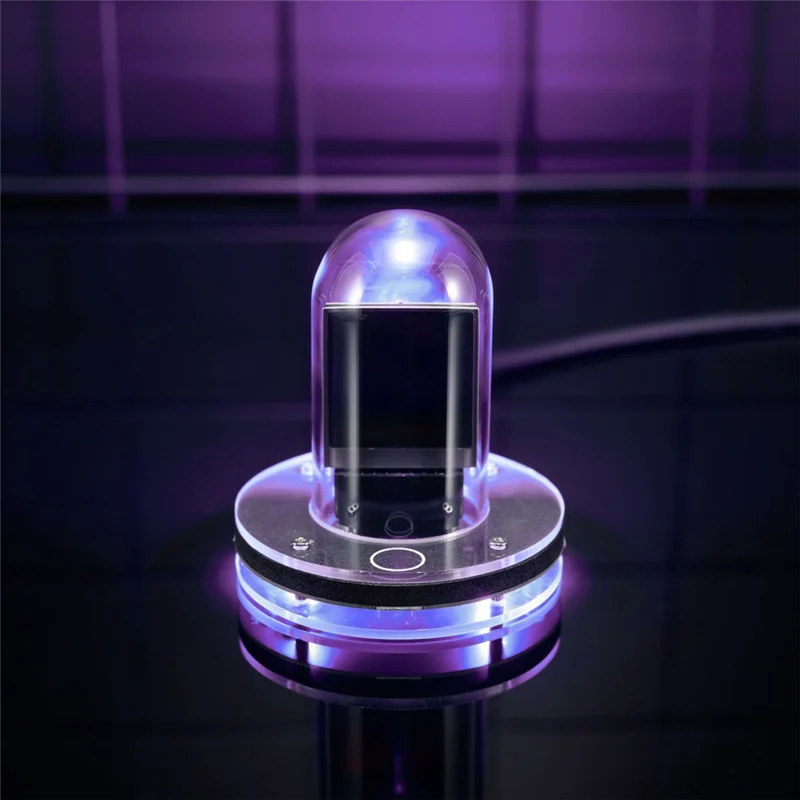 Nixie Tube Clock Tube Alarm Clock With Colorful RGB Lights And WIFI Weather Station DIY Album And GIF Animations