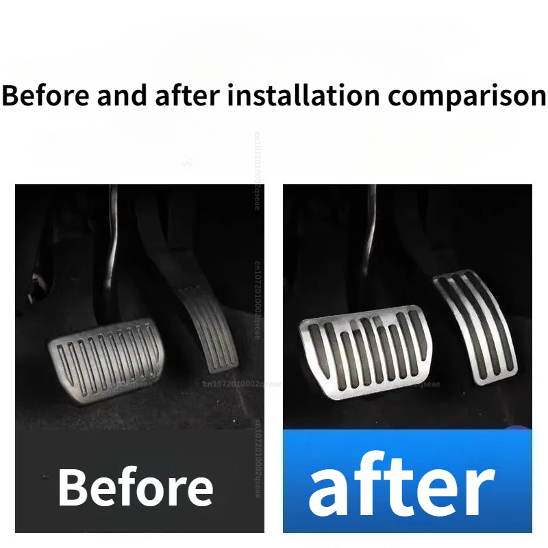 Für Geely EX5/Proton eMas 7 2025 2026 Auto Gaspedal Bremspedal Rutschfeste Schutzabdeckung Metall-Innenausstattung – Detail 2