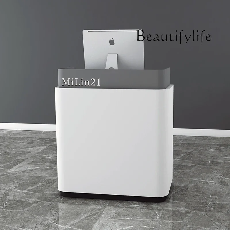 Simple creative beauty salon bar counter clothing store cashier counter art reception table