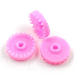 C201.8B Four-wheel Drive Conversion Gear 20 Tooth Crown Gear 1.8mm Hexagonal Hole Toy Parts 10pcs/lot