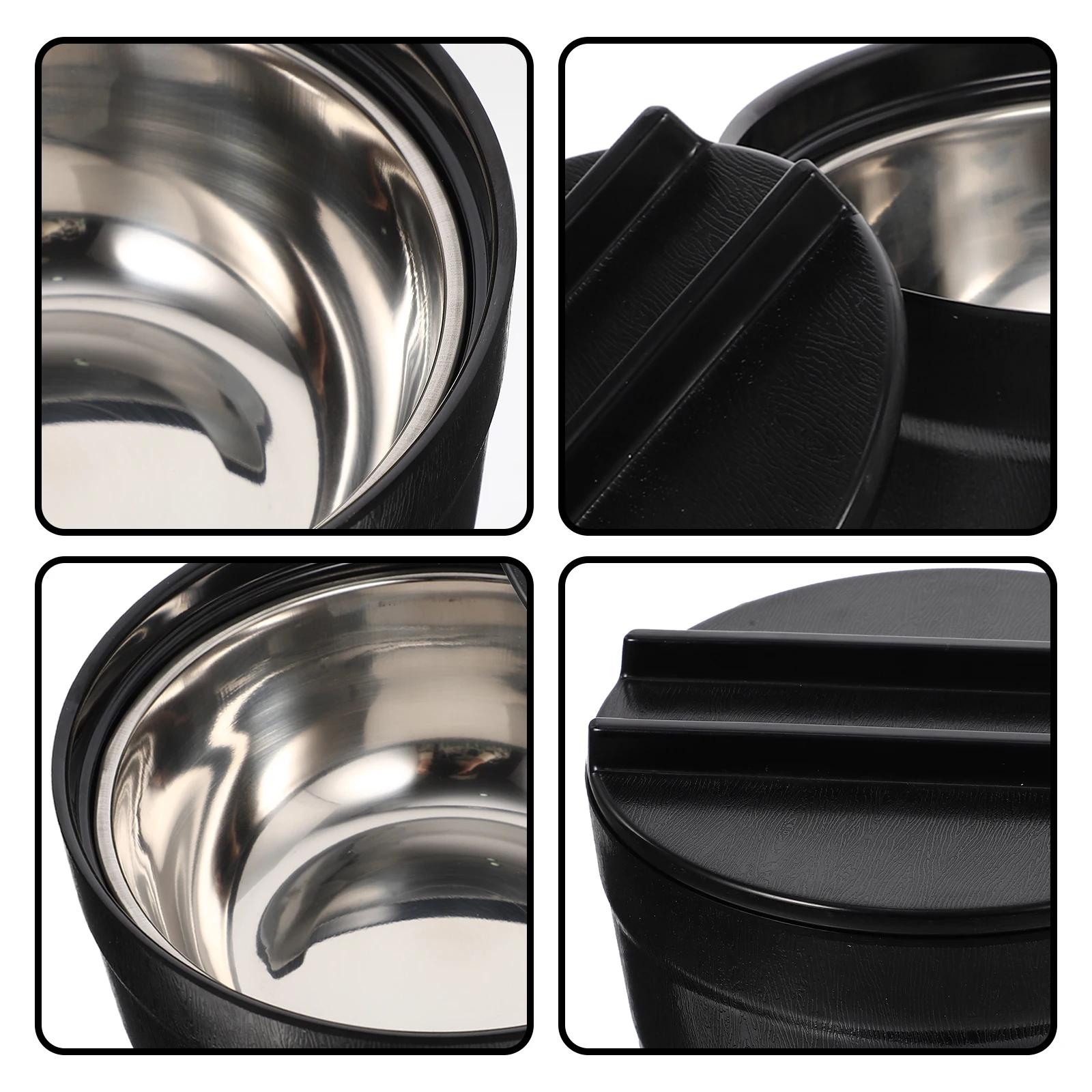 

1 Set Of Wooden Steamed Rice Bucket Premium Stainless Steel Cooking Container With Lid For Kitchen Home Use Multi-Function Metal